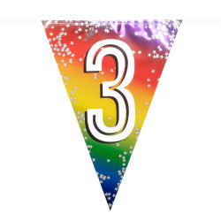 Narozeninová  girlanda '3' (6 m)